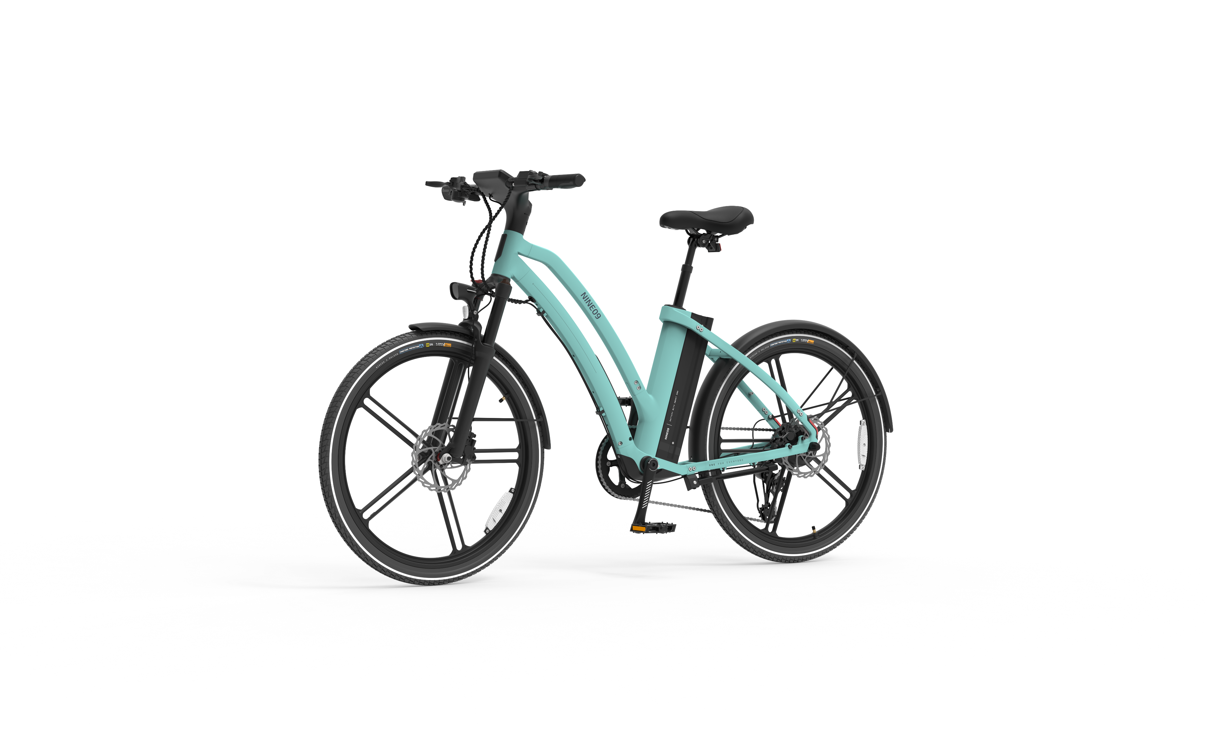 NINE09 CX02 step-through eBike shown in full side profile